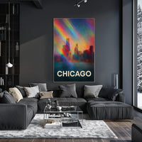Chicago Skyline Photography Realism Wanderlust Poster