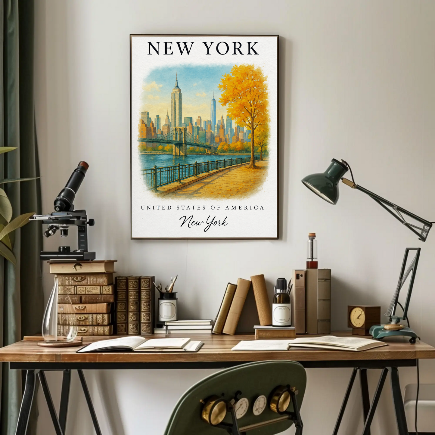 New York, New York Signature Series Vintage Travel Poster