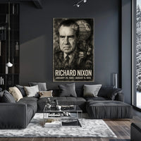 Richard Nixon 37th President of the United States Double Exposure Poster