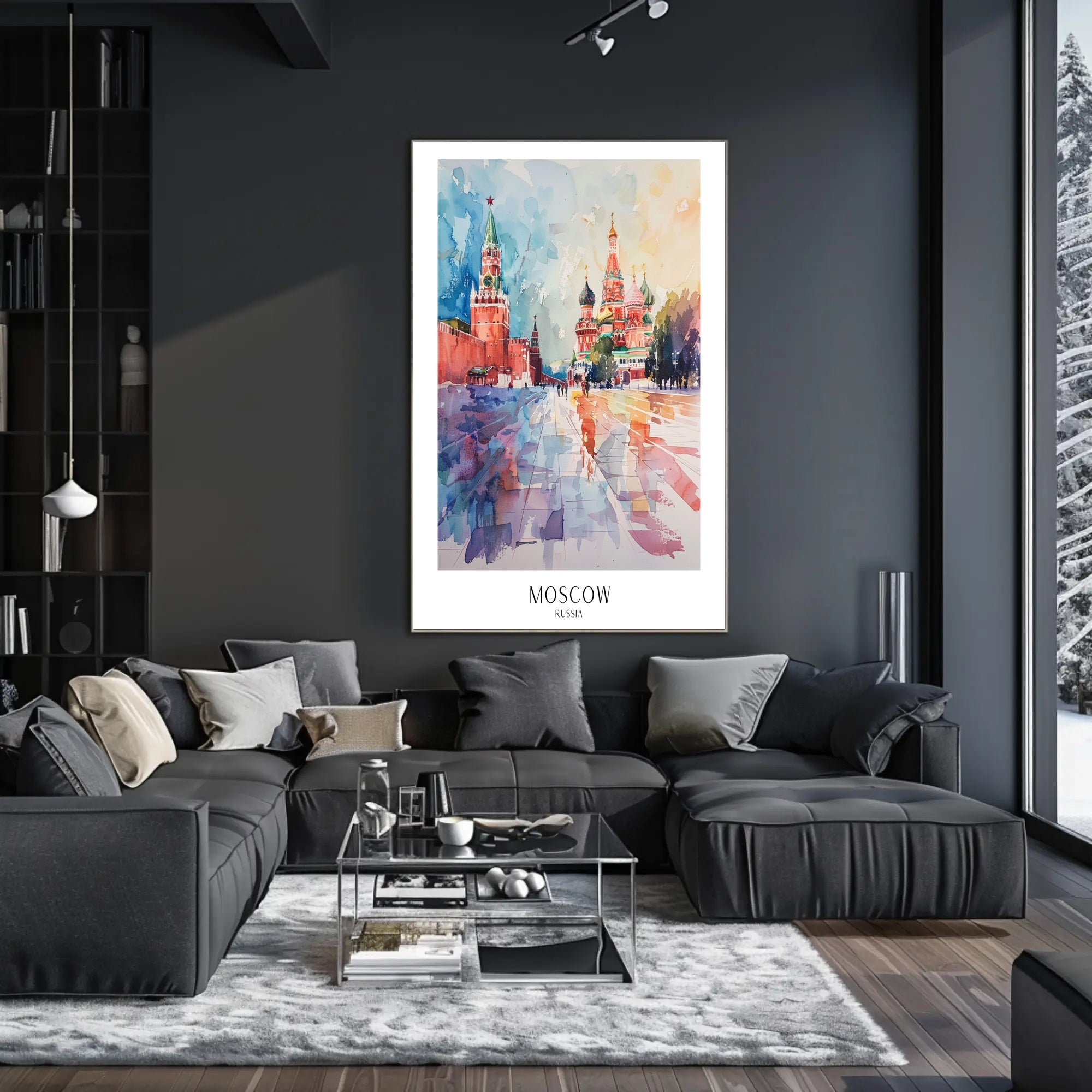 Vibrant Moscow Poster PosterGoat