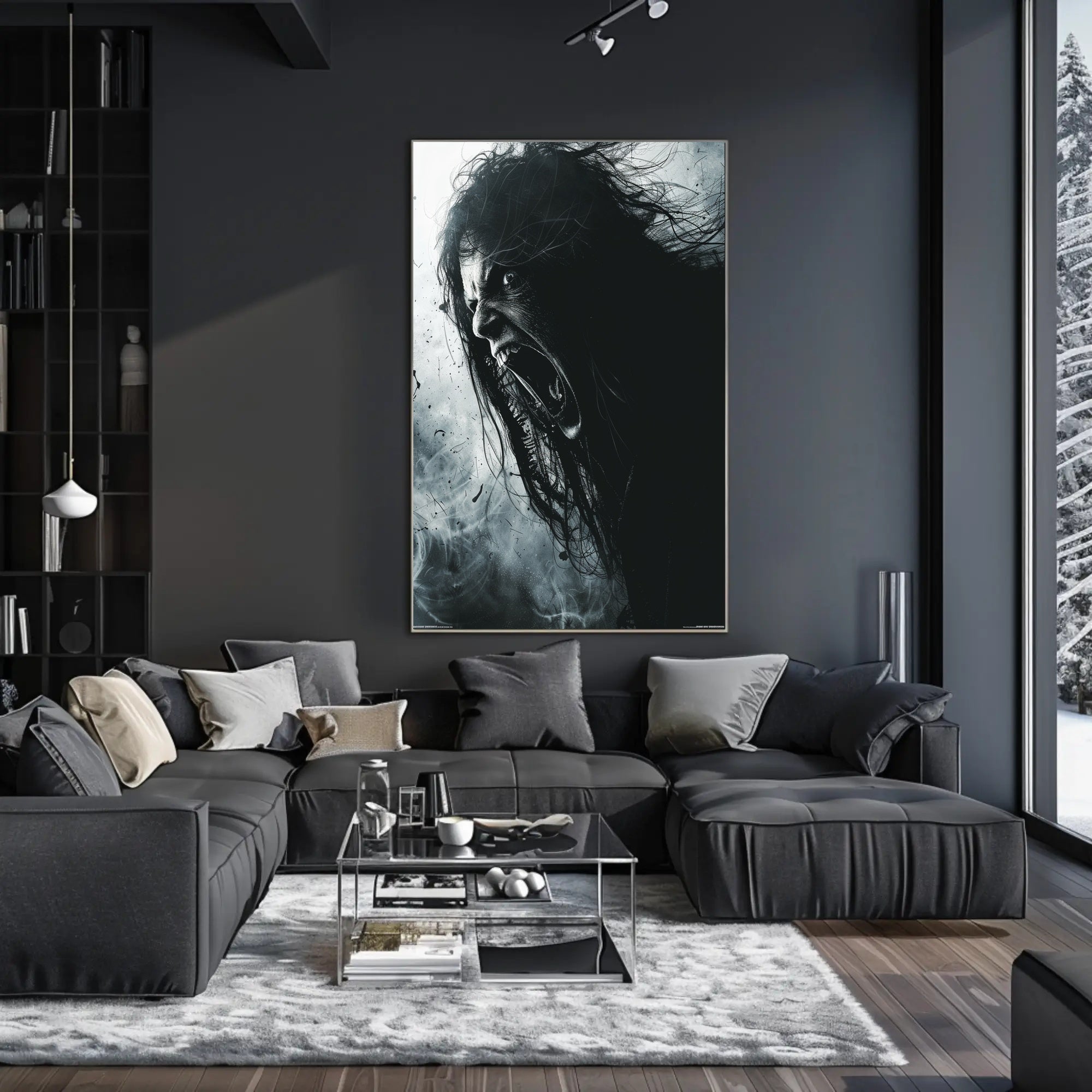 Intense Expression Art Poster for Home Decor and Wall Art PosterGoat