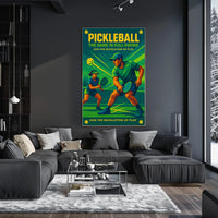 Pickleball The Game in Full Swing Poster