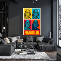 Benjamin Franklin Pop Art Historical or Presidential Poster