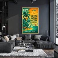 Wander in Color British Indian Ocean Territory Travel Poster PosterGoat