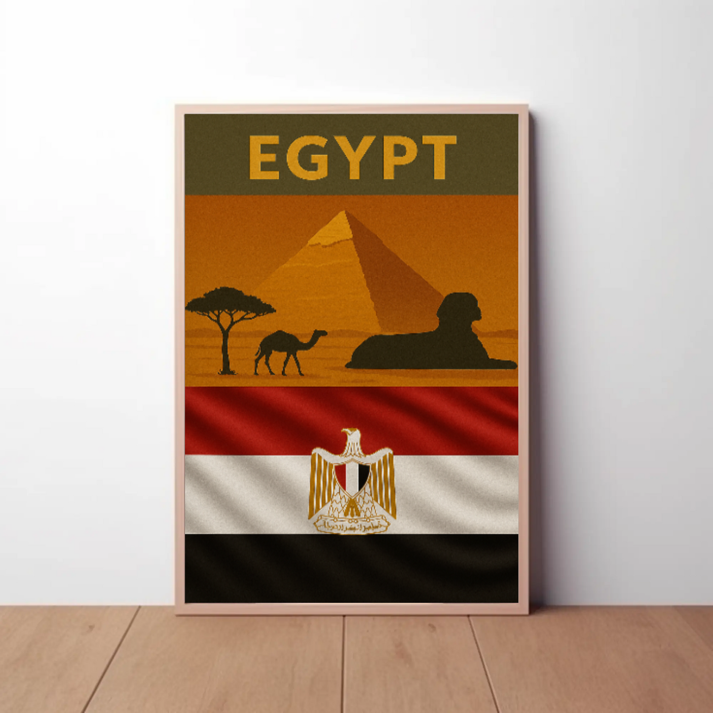 Egyptian Landscapes Vintage Travel Art Print Travel Poster