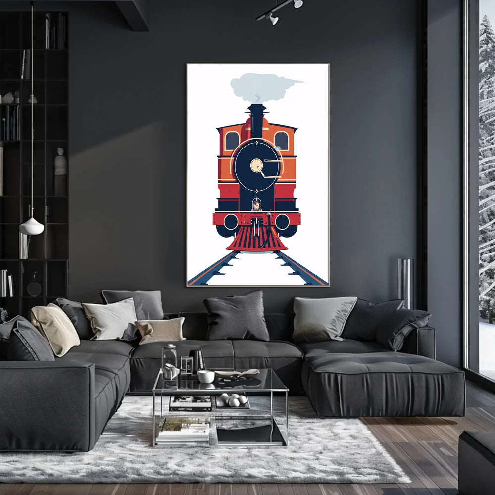 Vintage Adventure Travel Scene Poster