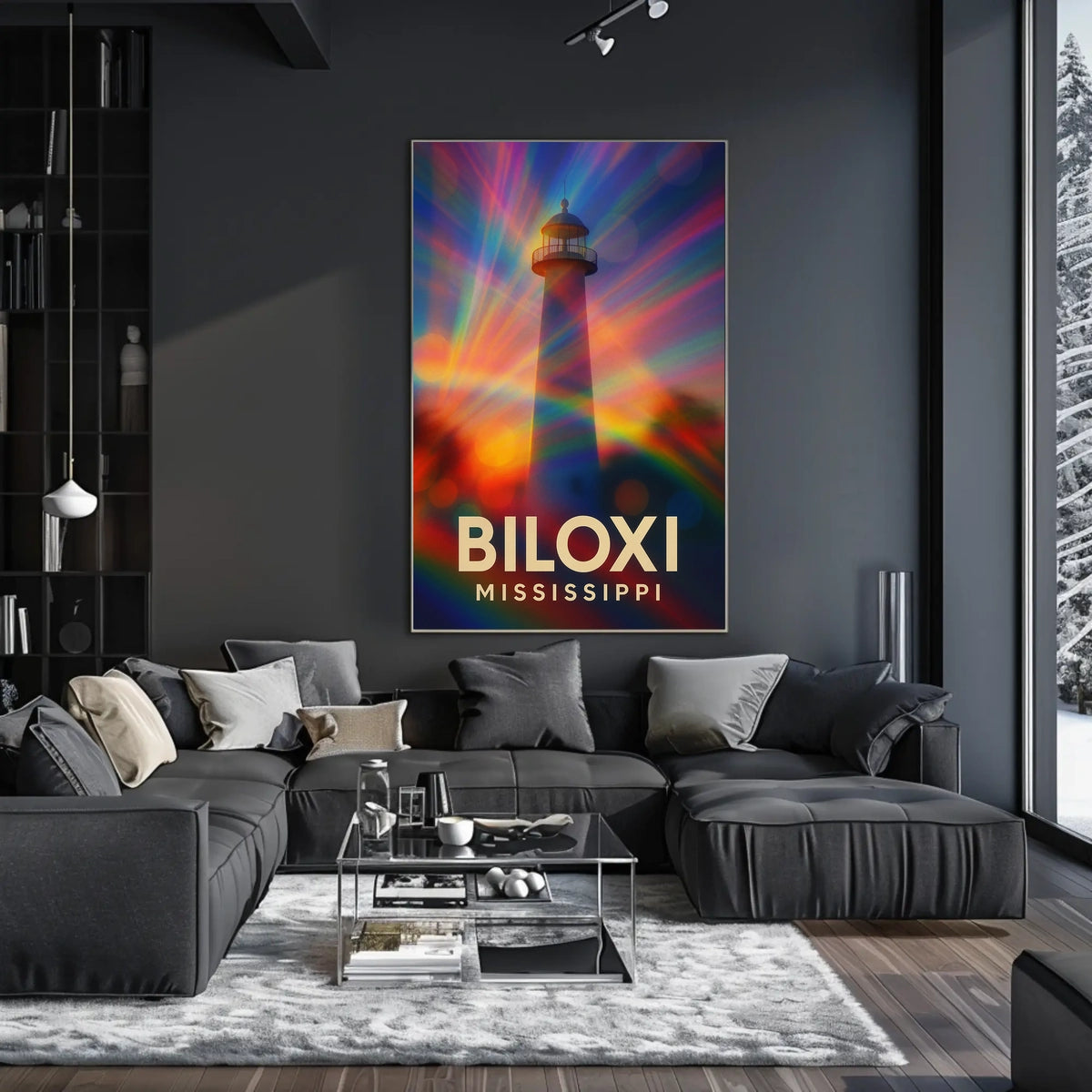 Biloxi Lighthouse Maritime Wanderlust Poster