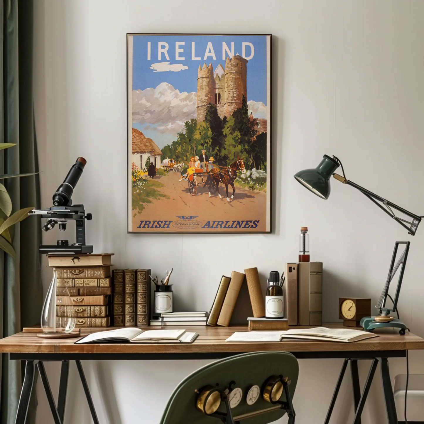 Vintage Poster - Ireland International Airlines