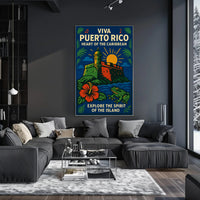 Viva Puerto Rico Heart of the Caribbean Poster PosterGoat