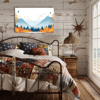 Autumn Mountain Landscape Poster