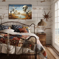 Dreamscape with Eerie Eye Trees Fantasy or Mythology Poster