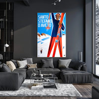 Santo Stefano d’Aveto Vintage Travel Poster PosterGoat