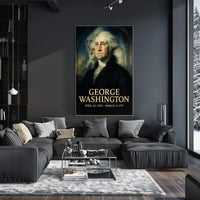 George Washington 1st President of the United States Double Exposure Poster