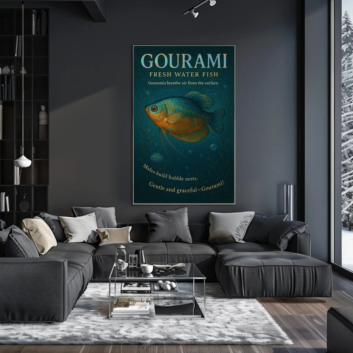 Gourami Freshwater Fish Poster