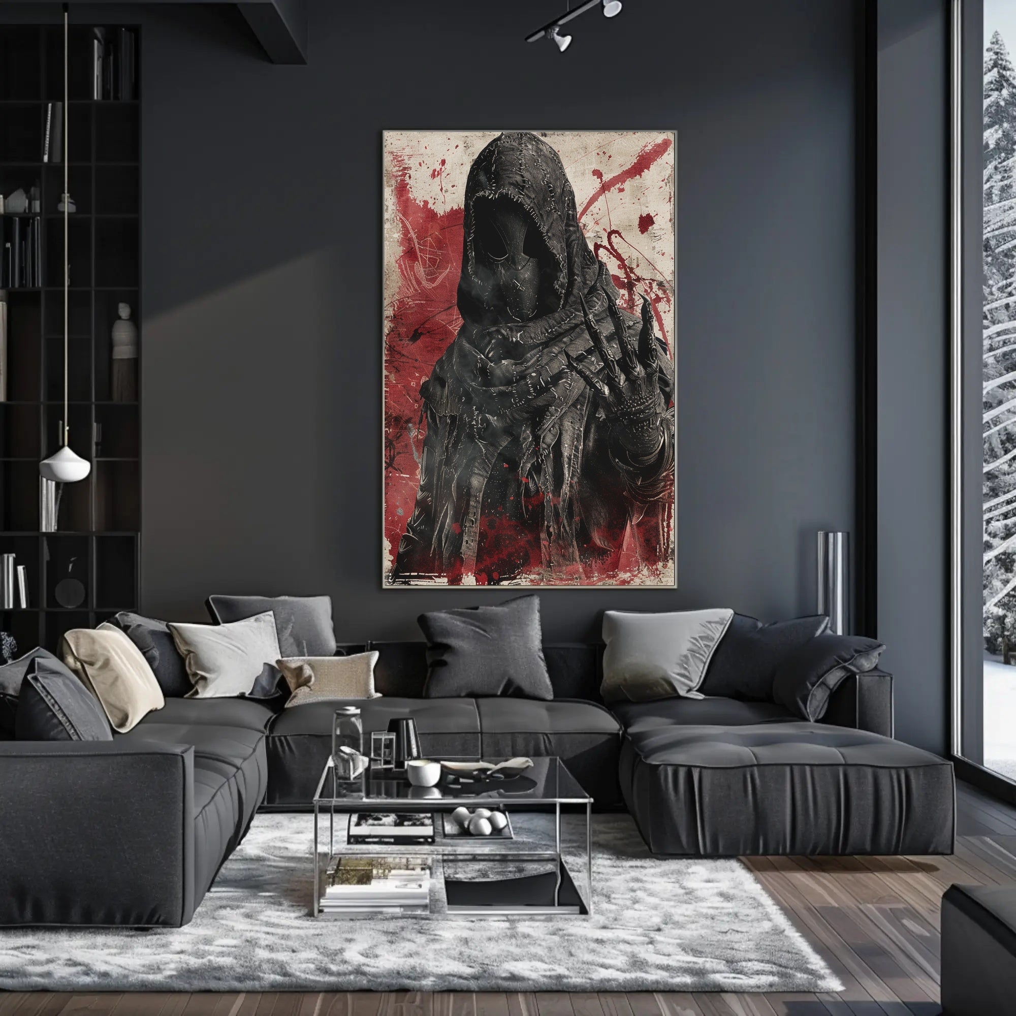 The Enigmatic Figure Art Poster Decor for Home and Office PosterGoat