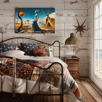 Dreamlike Coastal Surrealism: Surrealistic Artistic Poster