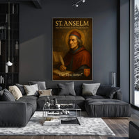 St. Anselm Scholar Portrait: Cultural Heritage Poster PosterGoat