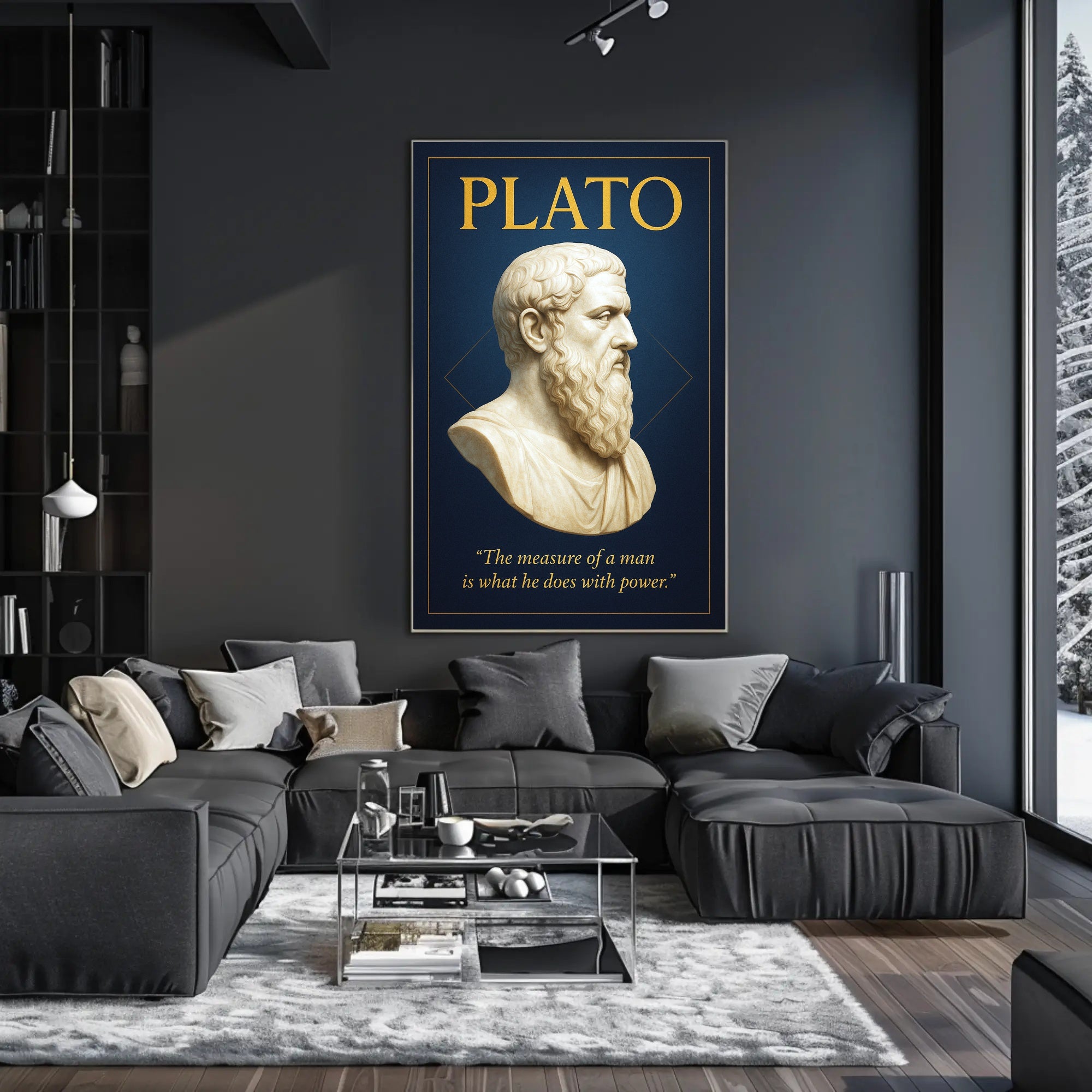 Plato The Measure of a Man Poster PosterGoat