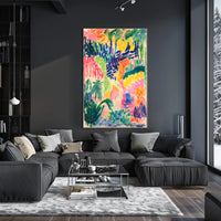 Vibrant Abstract Landscape Print: Abstract, Artistic, or Pop Culture Poster