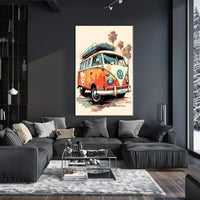 Vintage Road Trip Vibes Poster