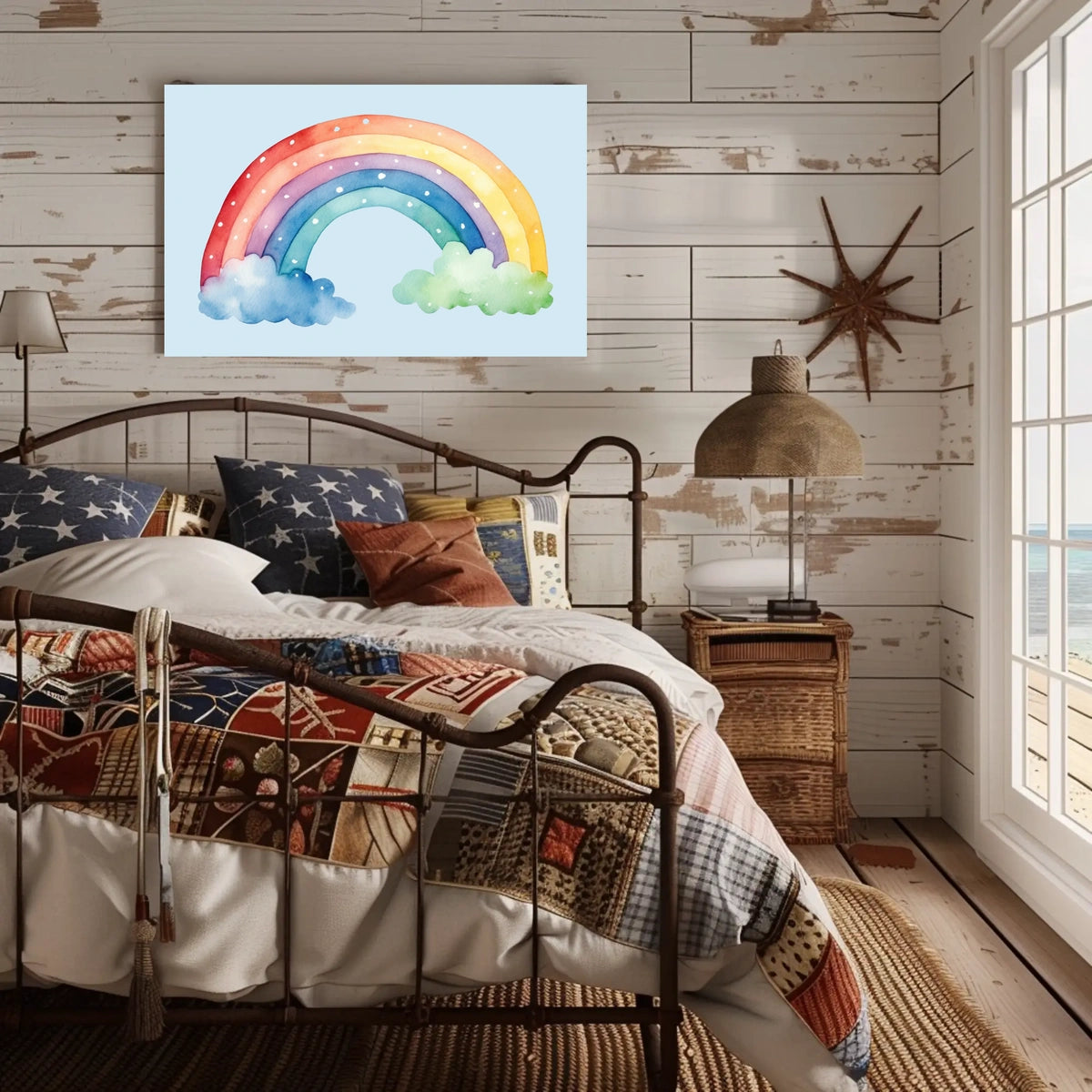 Watercolor Rainbow Delight Poster