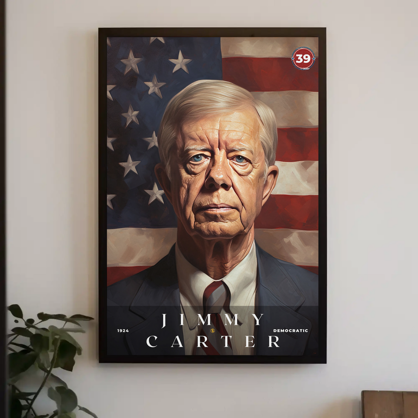 Jimmy Carter 39th President Of The United States Portrait