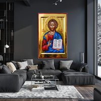 Icon of Christ Pantocrator Poster