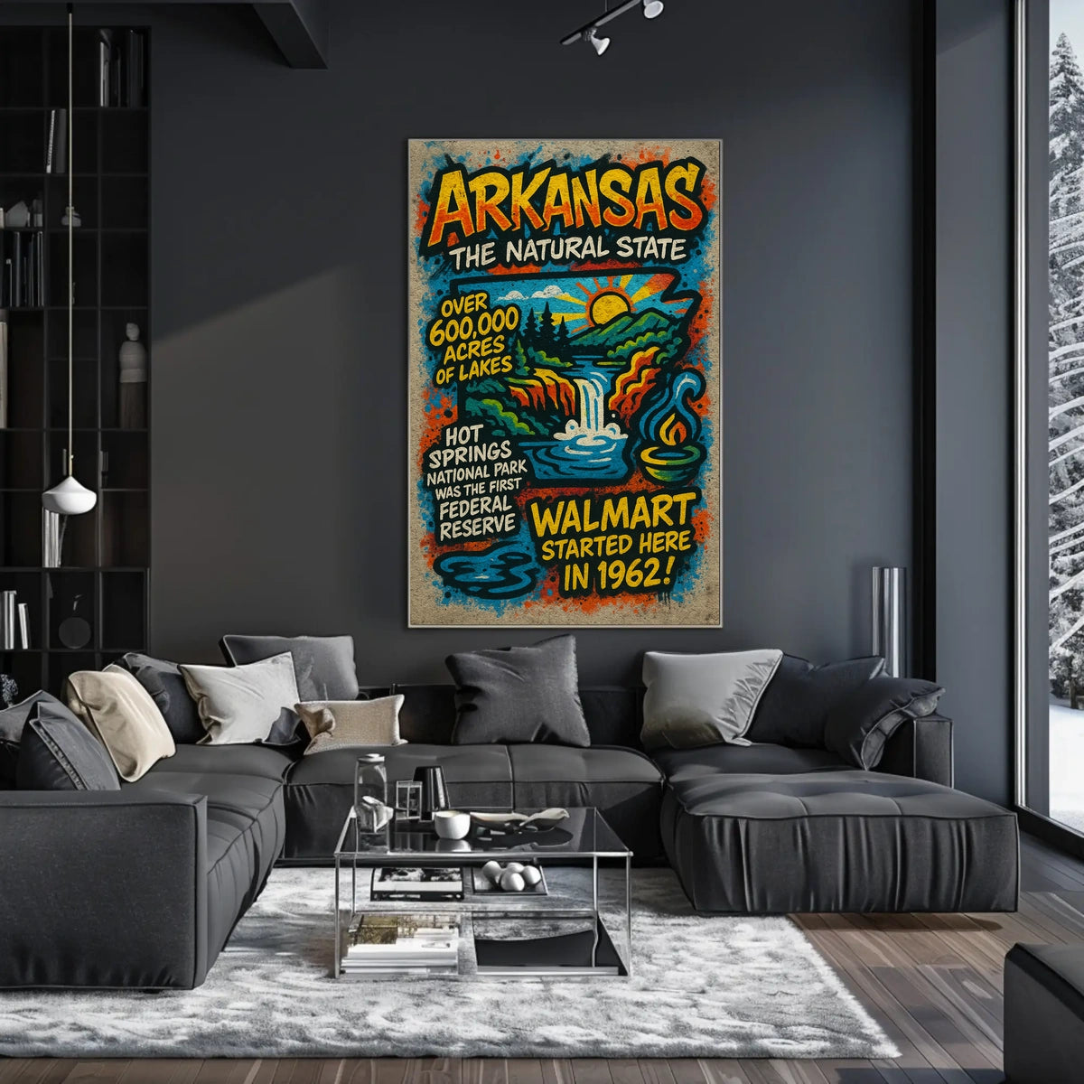 Arkansas The Natural State Poster