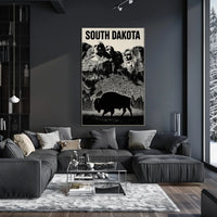 South Dakota Landmarks Poster