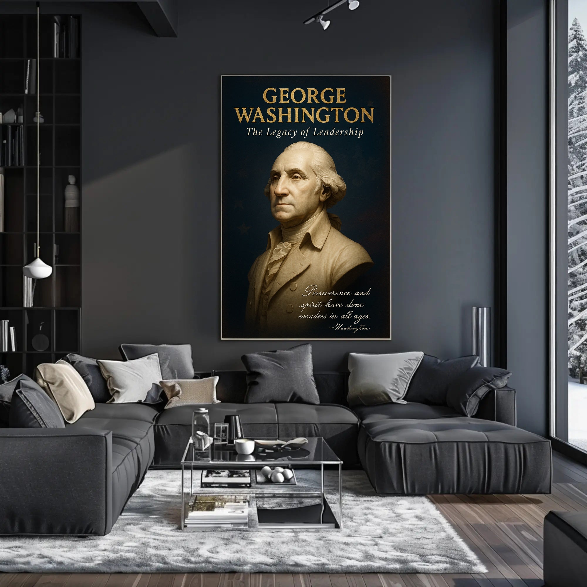 George Washington Legacy Leadership Poster PosterGoat