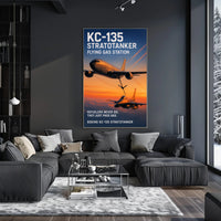 KC-135 Stratotanker Flying Gas Station Poster PosterGoat