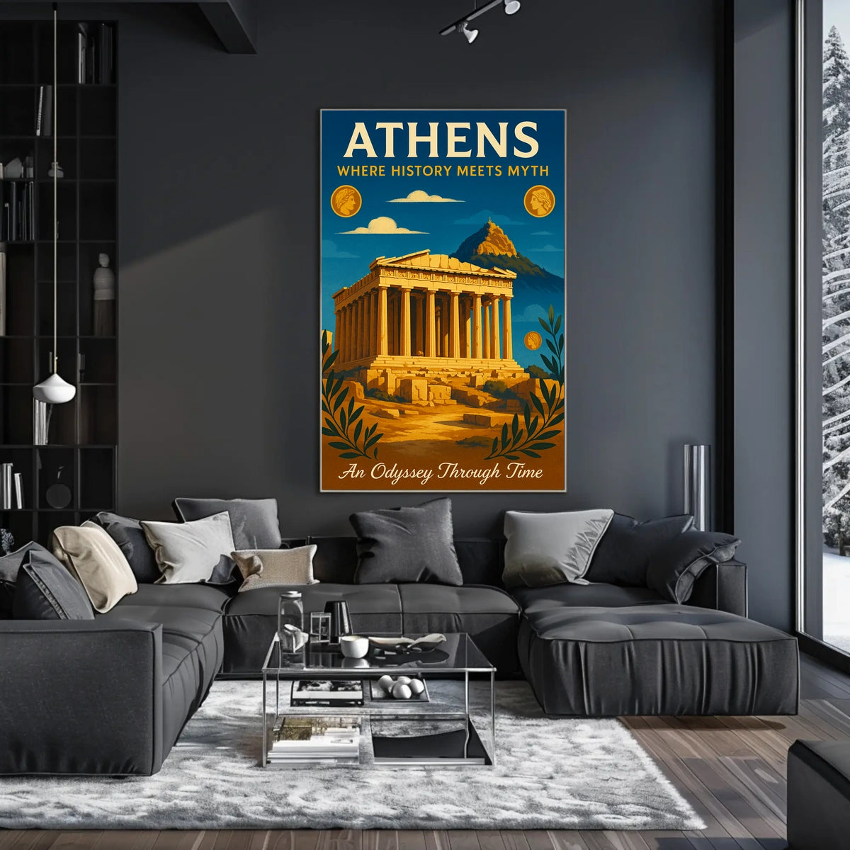 Athens Where History Meets Myth Poster