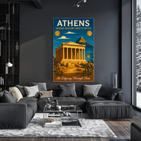 Athens Where History Meets Myth Poster