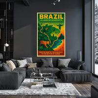 Brazil A Land Of Diversity Poster