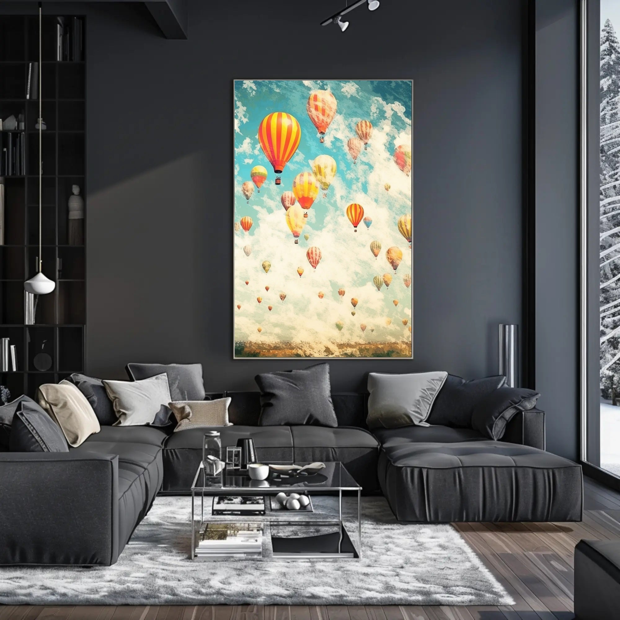 Vibrant Balloon Festival Poster