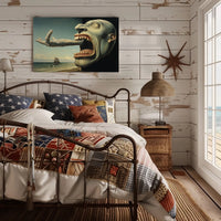 Surreal Coastal Grotesque Fantasy or Mythology Poster