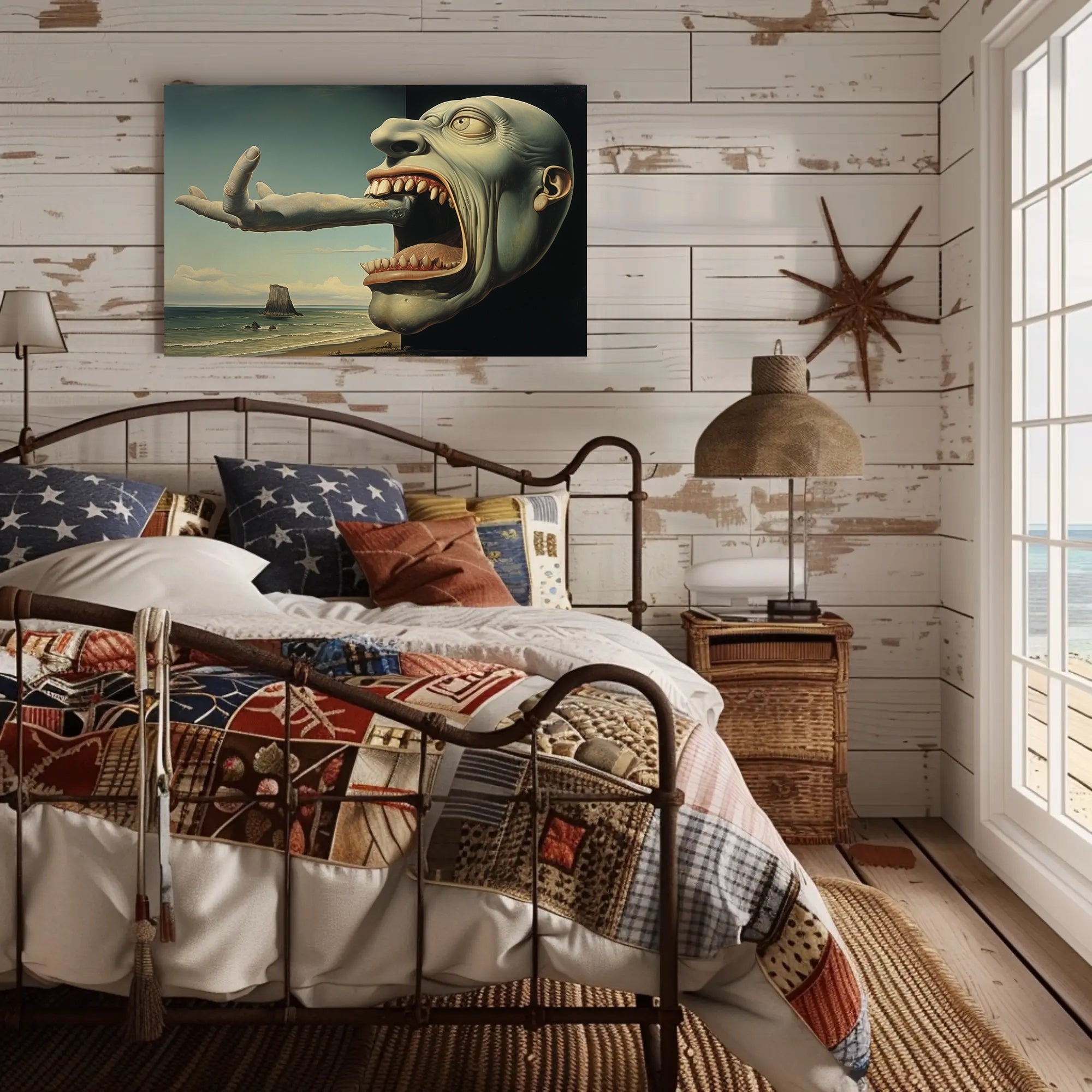Surreal Coastal Grotesque Fantasy or Mythology Poster