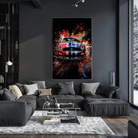 Dynamic Automotive Art Poster PosterGoat