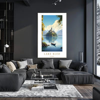 Scenic Beauty of Lake Bled Poster PosterGoat