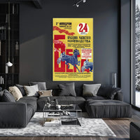 Soviet Horse Racing Event Soviet-era Propaganda Poster