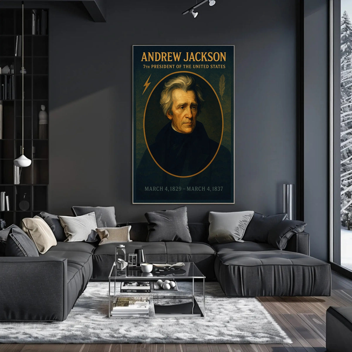 Andrew Jackson Presidential Legacy Poster For History Fans