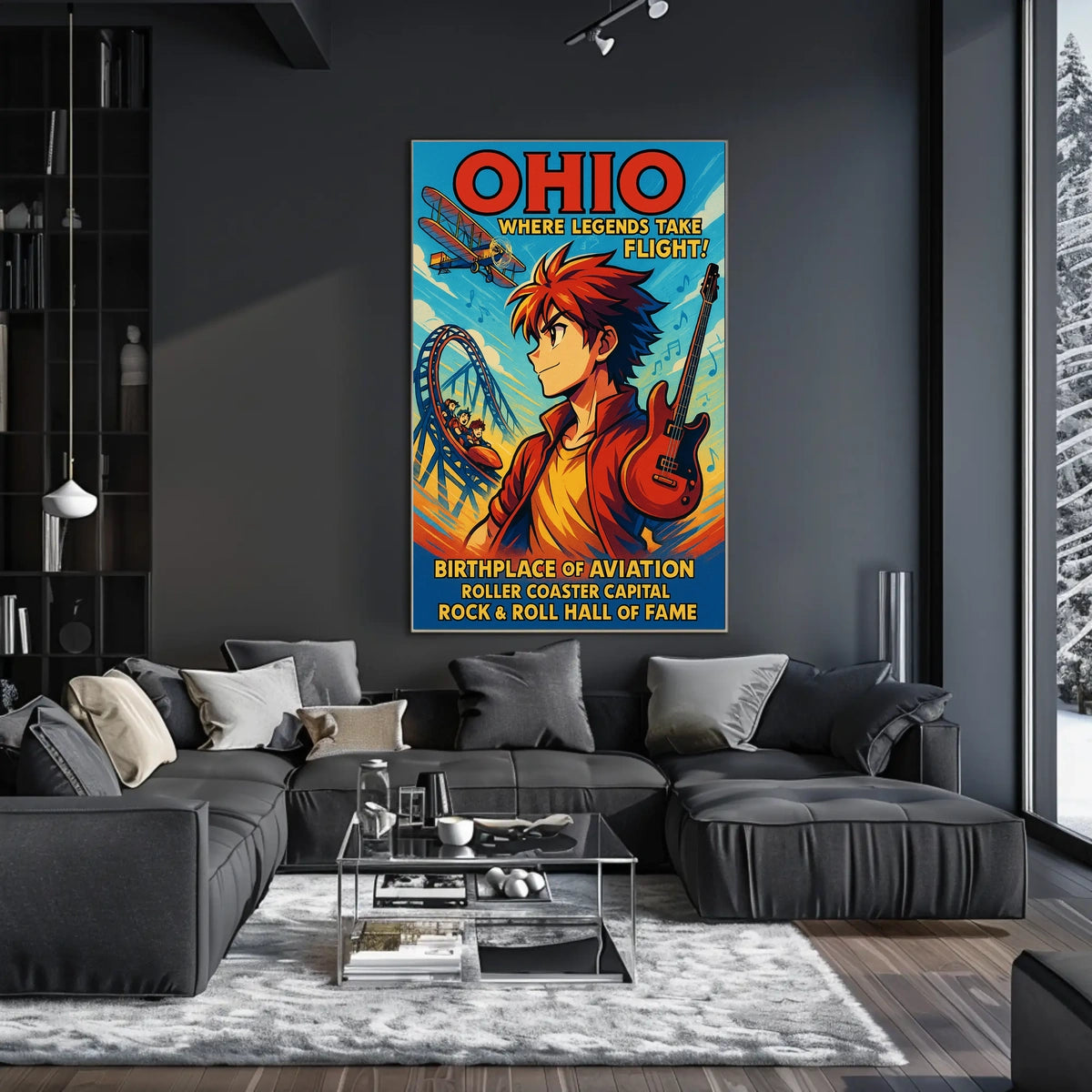Ohio Where Legends Take Flight Poster