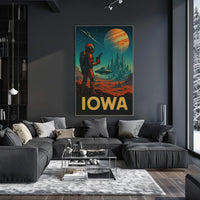 Iowa In Space Poster