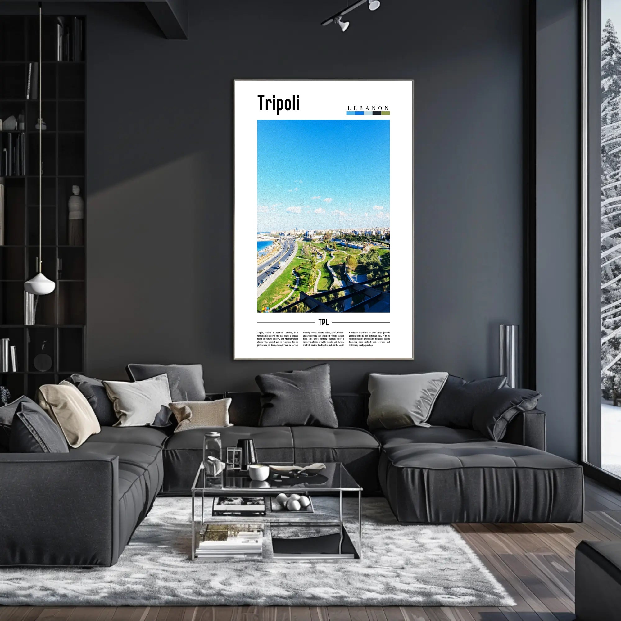 Tripoli Lebanon Urban Landscape Travel Poster PosterGoat