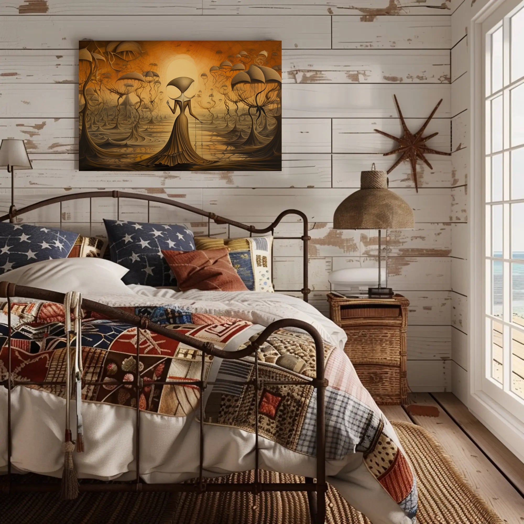 Surreal Dreamscape: Mystical Walk Through Fantasy or Mythology Poster