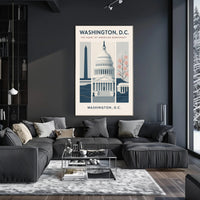 Washington, D.C., Heart of Democracy Urban or Cityscape Poster PosterGoat