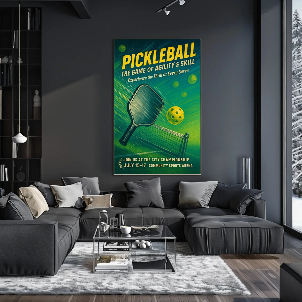 Pickleball Championship Invitation Poster
