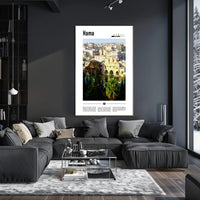 Hama Cityscape with Norias Cultural or Heritage Poster PosterGoat