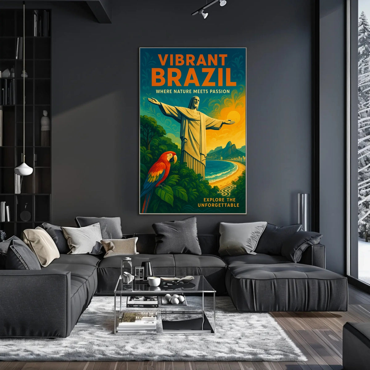 Vibrant Brazil Where Nature Meets Poster