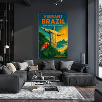 Vibrant Brazil Where Nature Meets Poster